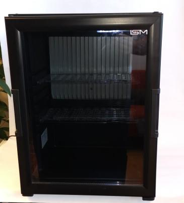 Minibar Peltier SM401-TH med sort glassdør/interiør